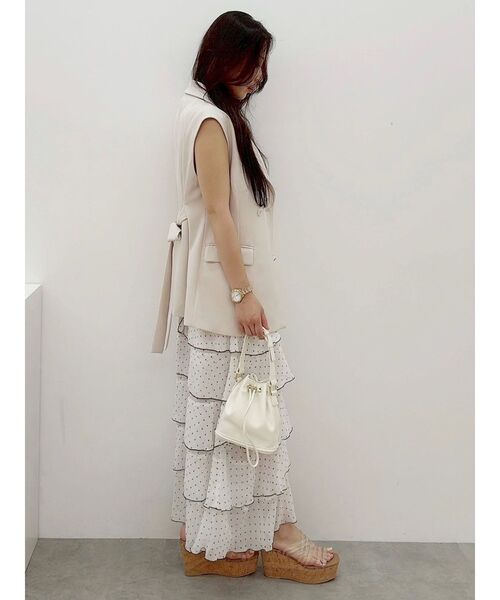 MERCURYDUO(マーキュリーデュオ)の「シフォンティアードワンピース(ワンピース・レディース・その他1/ブラック・SMALL/MEDIUM)」の12枚目の写真