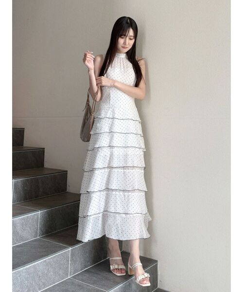 MERCURYDUO(マーキュリーデュオ)の「シフォンティアードワンピース(ワンピース・レディース・その他1/ブラック・SMALL/MEDIUM)」の20枚目の写真