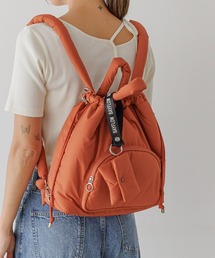 BAYFLOW | 【A4サイズ対応】マルチWAYポーチチャーム付きトートパフバッグ / ショルダーバッグ / ミニリュック(トートバッグ)