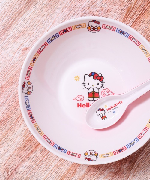 sanrio（サンリオ）の「(SK)【Disney & sanrio】おうちで楽しむ町中華 メラミン製 ラーメン鉢[1200ml]（食器・レディース・オフホワイト/ホワイト・ONE SIZE）」の2枚目の写真