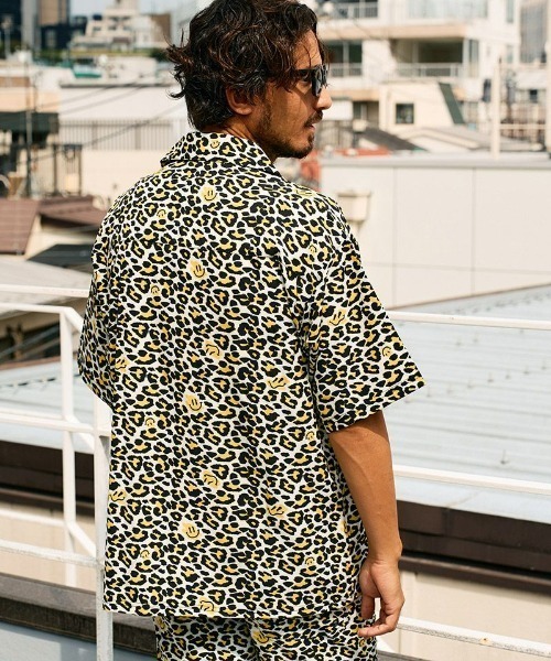 STUD MUFFIN（スタッドマフィン）の「STUD MUFFIN/スタッドマフィン/レオパード オープンカラーシャツ（シャツ/ブラウス・メンズ・ブラック/イエロー・3/2/4）」の7枚目の写真