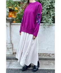 KEITA MARUYAMA Ruffle skirt ラッフルスカート dosaラッフルスカート/ruffule skirt midnightドーサ
