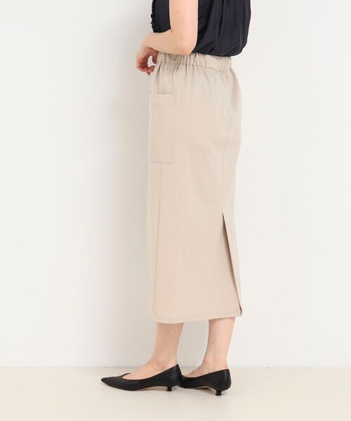MICO COULIER（ミコクリエ）の「CICA配合サークルストレッチスカート（スカート・レディース・ベージュ/ブラック・36/38）」の12枚目の写真