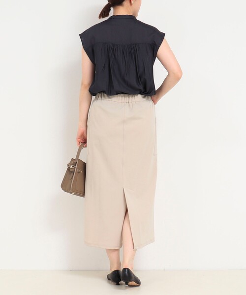 MICO COULIER（ミコクリエ）の「CICA配合サークルストレッチスカート（スカート・レディース・ベージュ/ブラック・36/38）」の13枚目の写真