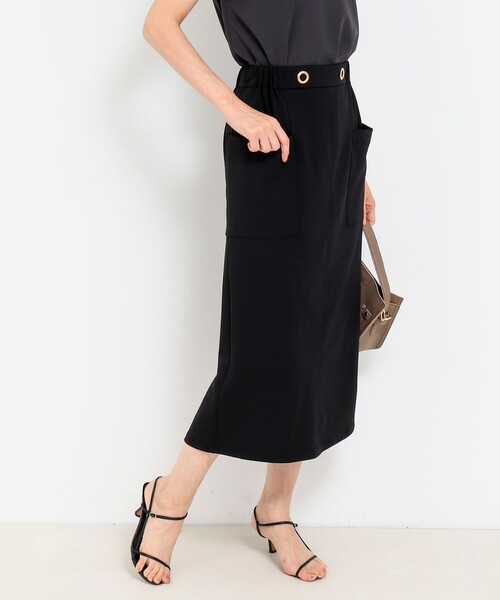 MICO COULIER（ミコクリエ）の「CICA配合サークルストレッチスカート（スカート・レディース・ベージュ/ブラック・36/38）」の17枚目の写真