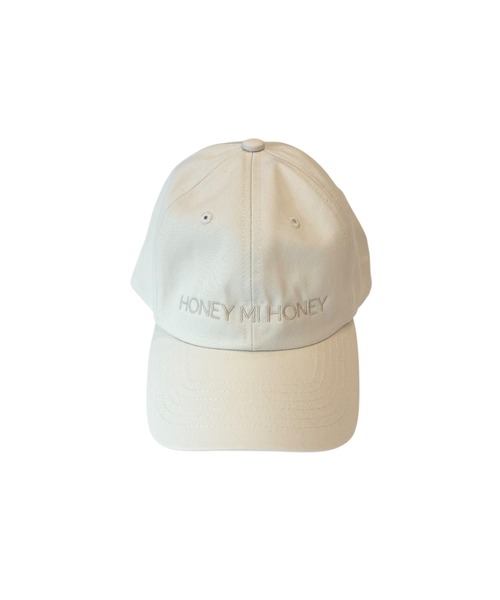 HONEY MI HONEY(ハニーミーハニー)の「embroidery logo cap(キャップ・レディース・チャコールグレー/アイボリー・FREE)」の14枚目の写真