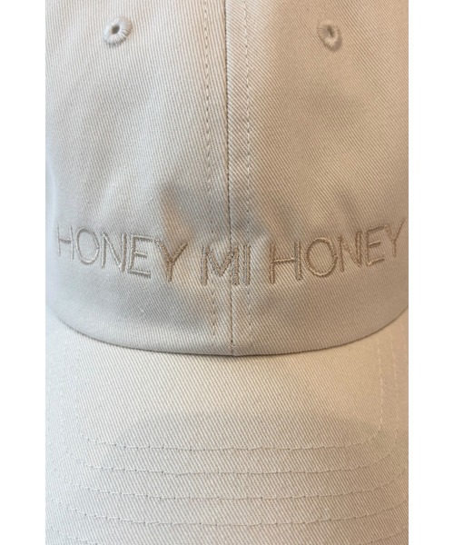 HONEY MI HONEY(ハニーミーハニー)の「embroidery logo cap(キャップ・レディース・チャコールグレー/アイボリー・FREE)」の15枚目の写真