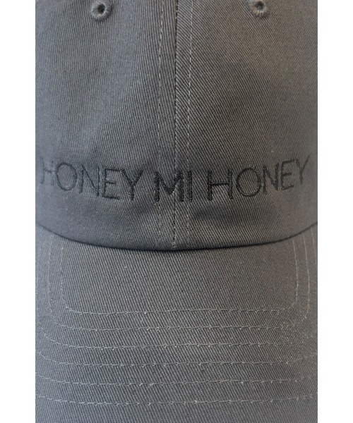 HONEY MI HONEY(ハニーミーハニー)の「embroidery logo cap(キャップ・レディース・チャコールグレー/アイボリー・FREE)」の19枚目の写真
