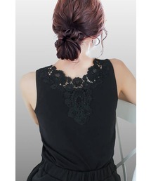 フラワーレース 花柄レース インナー」に該当するレディースのタンク