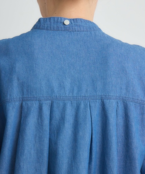 Paradise Picnic(パラダイスピクニック)の「Dignite Collier ライトデニムボウタイブラウス(シャツ/ブラウス・レディース・ネイビー/ブルー・FREE)」の16枚目の写真
