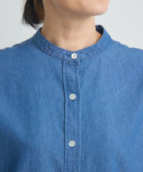 Paradise Picnic(パラダイスピクニック)の「Dignite Collier ライトデニムボウタイブラウス(シャツ/ブラウス・レディース・ネイビー/ブルー・FREE)」の17枚目の写真