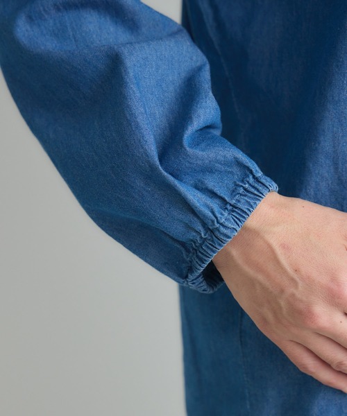 Paradise Picnic(パラダイスピクニック)の「Dignite Collier ライトデニムボウタイブラウス(シャツ/ブラウス・レディース・ネイビー/ブルー・FREE)」の20枚目の写真