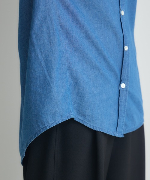 Paradise Picnic(パラダイスピクニック)の「Dignite Collier ライトデニムボウタイブラウス(シャツ/ブラウス・レディース・ネイビー/ブルー・FREE)」の21枚目の写真
