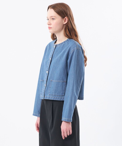 MACKINTOSH PHILOSOPHY(マッキントッシュ フィロソフィー)の「【ROYTON(ロイトン)】デニムジャケット(デニムジャケット・レディース・ブルー/ダークネイビー・36/38/34/40)」の8枚目の写真