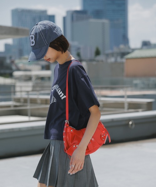 BLANK　（ブランク）の「Vintage-Like Belt Bag / ヴィンテージライク ベルトバッグ（ショルダーバッグ・レディース・ブラック/ホワイト/ブラウン/レッド・FREE）」の15枚目の写真