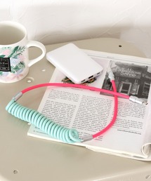 BAYFLOW | バイカラーコイルケーブル(type C)(スマホグッズ)