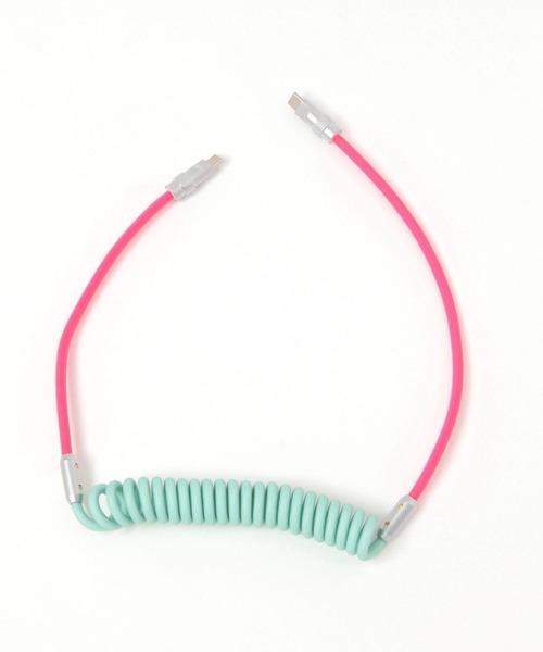 BAYFLOW（ベイフロー）の「バイカラーコイルケーブル(type C)（スマホグッズ・レディース・ブルー/ライトブルー・0）」の7枚目の写真