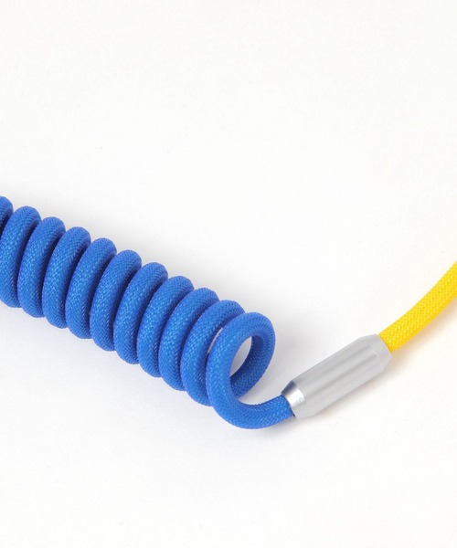 BAYFLOW（ベイフロー）の「バイカラーコイルケーブル(type C)（スマホグッズ・レディース・ブルー/ライトブルー・0）」の5枚目の写真