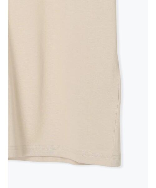 Te chichi TERRASSE（テチチテラス）の「【接触冷感】箔リボンモチーフTシャツ（Tシャツ/カットソー・レディース・オフホワイト/ブラック/ベージュ・F）」の12枚目の写真