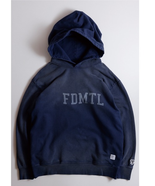 FDMTL（ファンダメンタル）の「FDMTL/ファンダメンタル/LOGO SWEAT HOODIE 3YR WASH（パーカー・メンズ・ネイビー/チャコールグレー・4/3/2）」の11枚目の写真