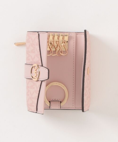 MICHAEL KORS（マイケルコース）の「GREENWICH SM FLAP KEY CASE ウォレット（キーケース/キーアクセサリー・レディース・ピンク系・FREE）」の4枚目の写真