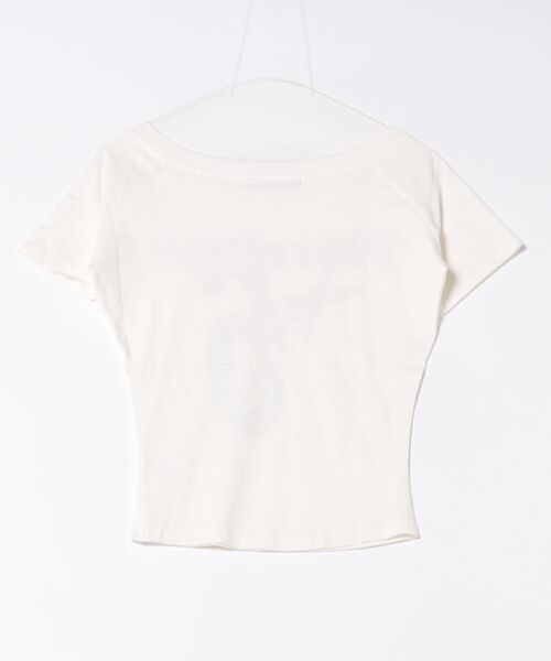 Ritzy（リッツィー）の「Y2K ロゴプリント オフショルダー半袖Tシャツ（Tシャツ/カットソー・レディース・ホワイト/ネイビー/グレー/マスタード・S/M/L）」の19枚目の写真