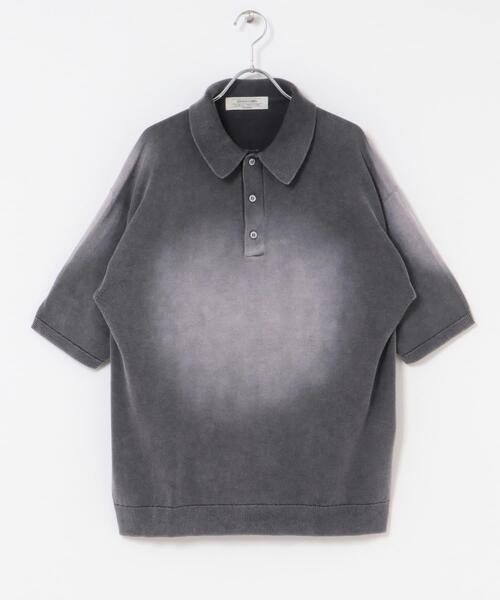完売品*p(R)ojectR®(プロジェクトアール) ニットポロシャツ Mサイズ セール】new basic ウールシルクニットポロ（ポロシャツ