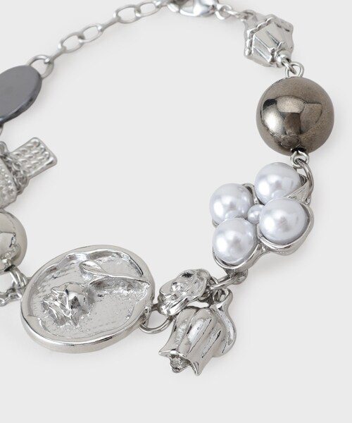 tk.TAKEO KIKUCHI（ティーケータケオキクチ）の「チャームブレスレット（ブレスレット・メンズ・シルバー/シルバー系・00）」の4枚目の写真