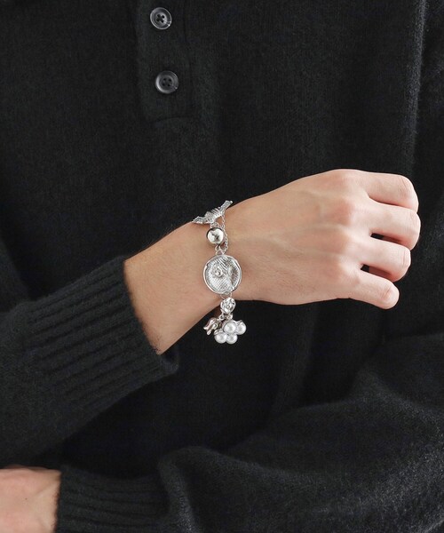 tk.TAKEO KIKUCHI（ティーケータケオキクチ）の「チャームブレスレット（ブレスレット・メンズ・シルバー/シルバー系・00）」の7枚目の写真