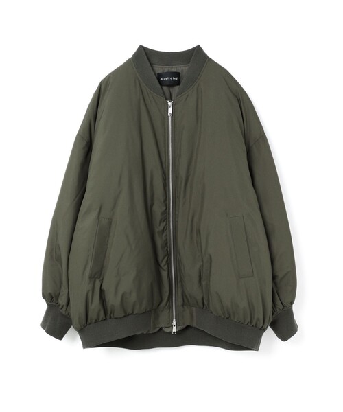 ミズイロインド　ダウンブルゾン　未使用 mizuiro ind ワイドジップダウンブルゾン（ダウンジャケット/コート