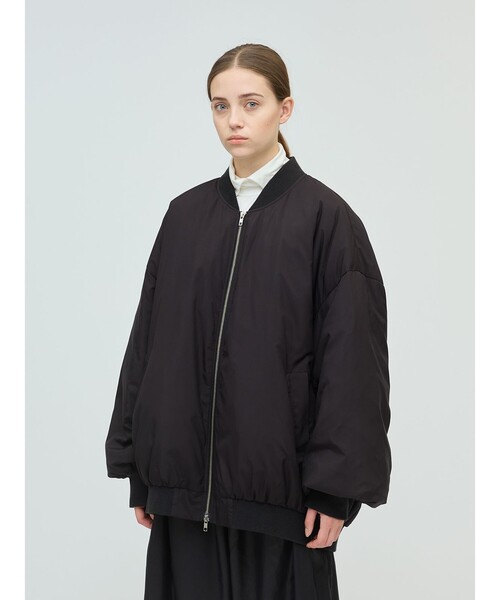 セール】mizuiro ind ワイドジップダウンブルゾン（ダウンジャケット