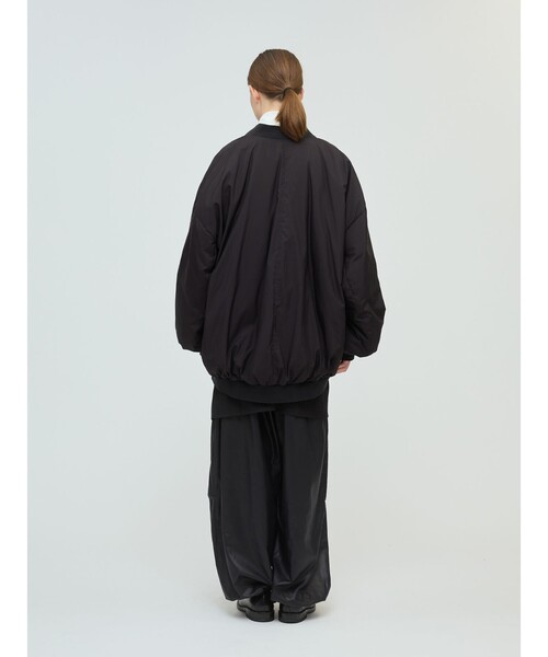 セール】mizuiro ind ワイドジップダウンブルゾン（ダウンジャケット