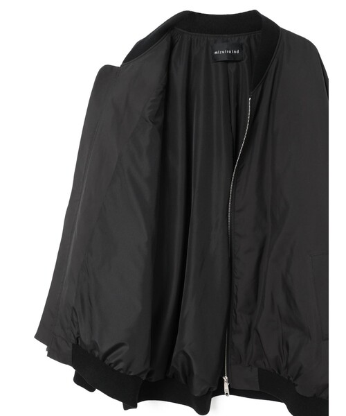 mizuiro ind ワイドジップダウンブルゾン（ダウンジャケット/コート