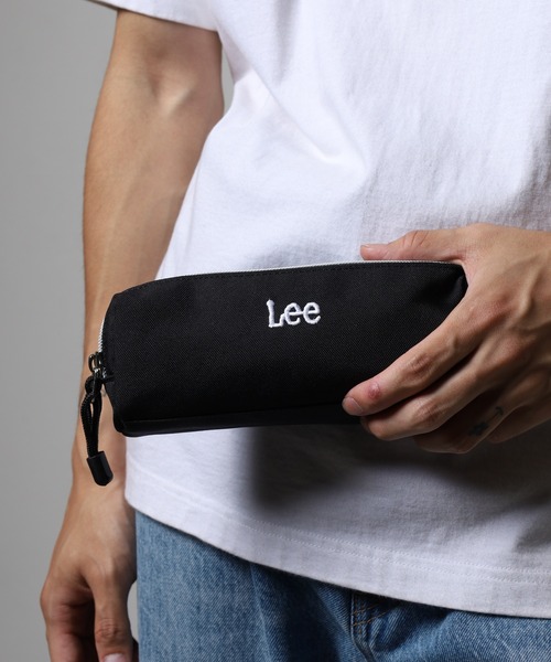 Lee(リー)の「Leeロゴ刺繍ダブルファスナーPポーチ(ポーチ・メンズ・アイボリー/ブラック・FREE)」の17枚目の写真