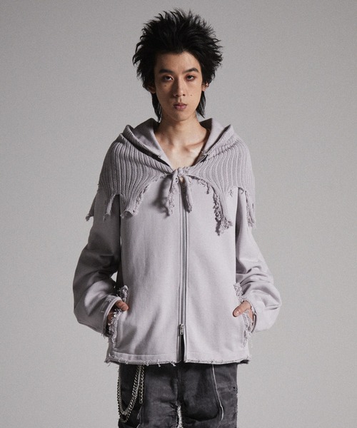 完売品】GRANCY シャーリングダメージデザインコットンパンツ L GRANCY