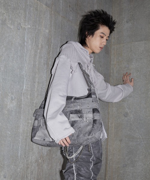 GRANCY(グランシー)の「【GRANCY】Knit Layered Design Zip Hoodie / ニットレイヤードデザインジップフーディ(パーカー・メンズ・ブラウン/グレー/ブラック・L/M/S)」の8枚目の写真