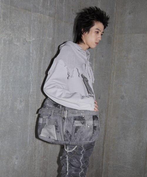 GRANCY(グランシー)の「【GRANCY】Knit Layered Design Zip Hoodie / ニットレイヤードデザインジップフーディ(パーカー・メンズ・ブラウン/グレー/ブラック・L/M/S)」の10枚目の写真