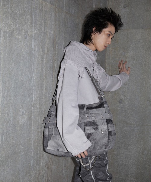 GRANCY(グランシー)の「【GRANCY】Knit Layered Design Zip Hoodie / ニットレイヤードデザインジップフーディ(パーカー・メンズ・ブラウン/グレー/ブラック・L/M/S)」の12枚目の写真