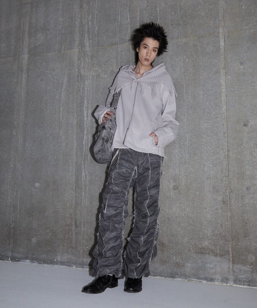 GRANCY（グランシー）の「【GRANCY】Knit Layered Design Zip