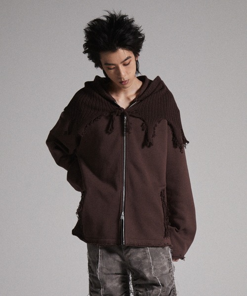 GRANCY（グランシー）の「【GRANCY】Knit Layered Design Zip