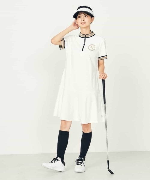 アルチビオ ARCHIVIO ニットワンピース 36 ハーフジップ ゴルフ archivio 【新品】ARCHIVIO アルチビオ ハーフジップニット