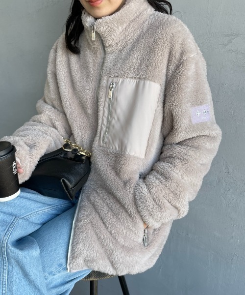 TATRAS/タトラス] MONREALE ボアフリース スタンドブルゾン（ブルゾン