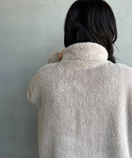 TATRAS（タトラス）の「[TATRAS/タトラス] MONREALE ボアフリース スタンドブルゾン（ブルゾン・レディース・ライトグレー/ブラック・3/2/4）」の21枚目の写真