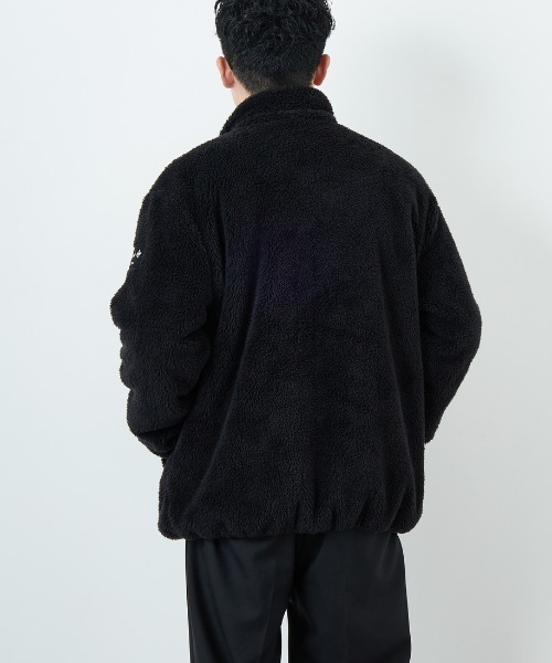 TATRAS（タトラス）の「[TATRAS/タトラス] MONREALE ボアフリース スタンドブルゾン（ブルゾン・レディース・ライトグレー/ブラック・3/2/4）」の3枚目の写真