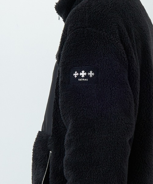 TATRAS（タトラス）の「[TATRAS/タトラス] MONREALE ボアフリース スタンドブルゾン（ブルゾン・レディース・ライトグレー/ブラック・3/2/4）」の9枚目の写真