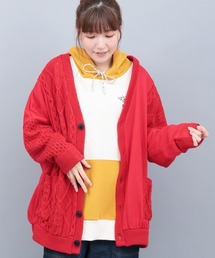 チチカカ | ニット×スウェットコンビカーディガン(カーディガン/ボレロ)