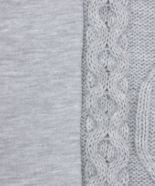 チチカカ（チチカカ）の「ニット×スウェットコンビカーディガン（カーディガン/ボレロ・レディース・グレー/レッド/チャコールグレー・FREE）」の15枚目の写真