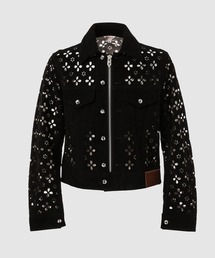 MASU（エムエーエスユー）の「FLOWER-CUT LEATHER TRUCKER