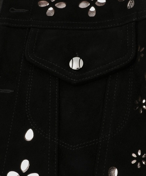 MASU(エムエーエスユー)の「FLOWER HOLE LEATHER JACKET(その他アウター・メンズ・ブラウン/ブラック・48/46)」の6枚目の写真