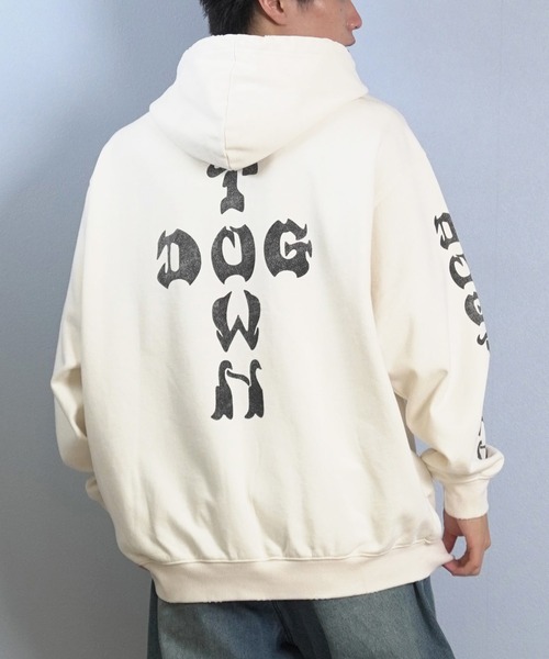 DOGTOWN/ドッグタウン フルジップパーカー バックプリント 254DT1PK008